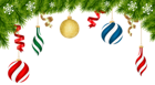 Christmas Deco Ornaments Transparent Clip Art Image