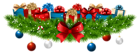 Christmas Decoration with Gifts PNG Clip Art Image