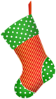 Christmas Decorative Stocking Clip Art Image