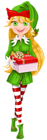 Christmas Elf Transparent PNG Clip Art Image