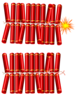 Christmas Firecrackers PNG Clip Art Image