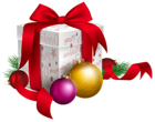 Christmas Gift and Ornaments Transparent PNG Clip Art Image