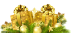 Christmas Gifts Decoration Transparent PNG Clip Art Image