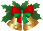 Christmas Gold Bells PNG Clipart