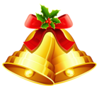 Christmas Golden Bells Ornament PNG Clipart