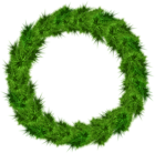 Christmas Green Wreath Transparent PNG Image