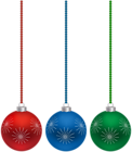 Christmas Hanging Balls Transparent Image