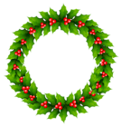 Christmas Mistletoe Wreath PNG Clipart Image