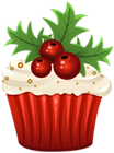 Christmas Muffin PNG Clip Art Image