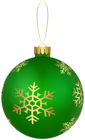 Christmas Ornament Green PNG Clip Art Image