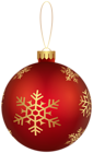 Christmas Ornament Red PNG Clip Art Image