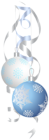 Christmas Ornaments Blue PNG Transparent Clipart