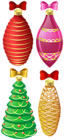 Christmas Ornaments PNG Image