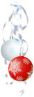 Christmas Ornaments Red PNG Transparent Clipart