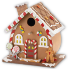 Christmas PNG Gingerbread House Ornament Clipart