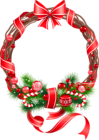 Christmas PNG Wreath Ornament Clipart