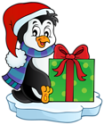 Christmas Penguin Transparent PNG Clip Art Image