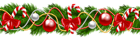 Christmas Pine Deco Garland PNG Clipart Image