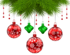 Christmas Pine Decoration PNG Clip Art Image