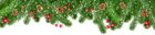 Christmas Pine Top Decoration Clip Art Image