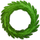 Christmas Pine Wreath Green Transparent PNG Image