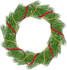 Christmas Pine Wreath Transparent PNG Clip Art
