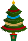 Christmas Poted Tree Clipart