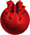Christmas Red Ornament PNG Clip Art Image