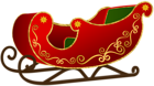 Christmas Red Sled PNG Clipart