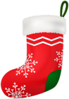 Christmas Red Stocking Clip Art Image