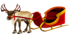 Christmas Reindeer and Sleigh png Picture