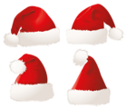Christmas Santa Hats PNG Clipart Picture
