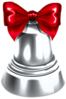 Christmas Silver Bell PNG Clipart Image