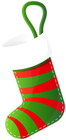 Christmas Stocking Green Clip Art Image