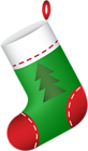 Christmas Stocking Green PNG Clip Art