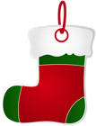 Christmas Stocking Red PNG Clipart