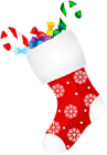 Christmas Stocking with Candies PNG Clip Art