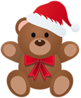 Christmas Teddy PNG Clipart Image