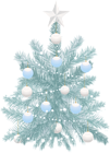 Christmas Tree Blue Transparent Clip Art