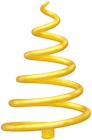 Christmas Tree Gold PNG Clipart