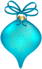 Christmas Tree Ornament Blue PNG Clipart
