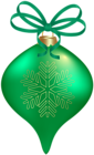 Christmas Tree Ornament Green PNG Clipart