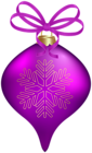 Christmas Tree Ornament Purple PNG Clipart
