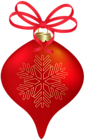 Christmas Tree Ornament Red PNG Clipart