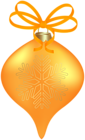 Christmas Tree Ornament Yellow PNG Clipart