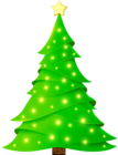 Christmas Tree with Lights PNG Clipart Image