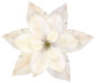 Christmas White Poinsettia PNG Clip Art