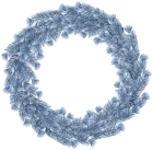 Christmas Wreath Blue PNG Clip Art