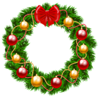 Christmas Wreath PNG Clipart Image