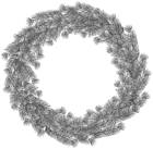 Christmas Wreath Silver PNG Clip Art